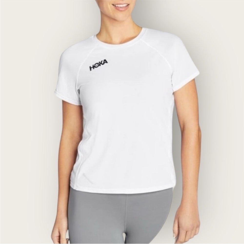 Hoka | Women's Glide White Short Sleeve Tee Size L
